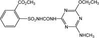 Этаметсульфурон-метил - структурная формула