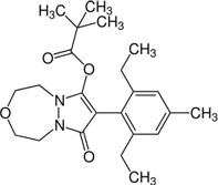 Пиноксаден - структурная формула