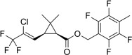 Тефлутрин - структурная формула