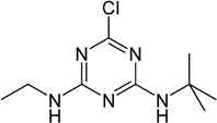 Тербутилазин - структурная формула